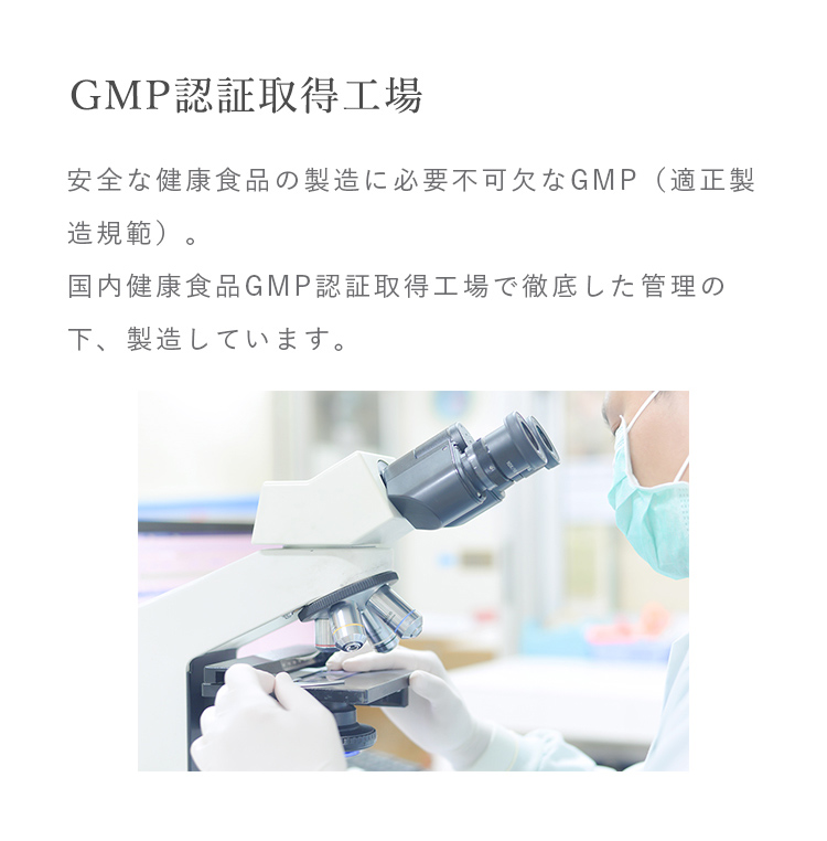 GMP認証取得工場